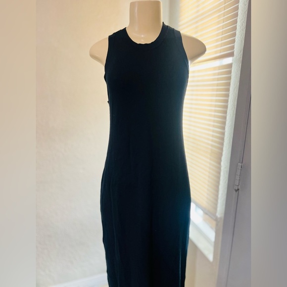 The Drop Women's Gabriela High Neck Cut-In A-Line Side Slit Maxi Sweater Dress - Picture 11 of 13